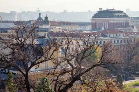 Sofia Bulgaria Rooftops Stock Photos
