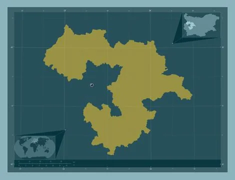 Sofia, Bulgaria. Solid color shape Stock Illustration