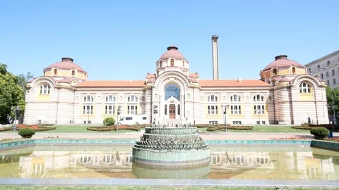 Sofia, Bulgaria, tilt up in Banski Square Stock Footage 112335007