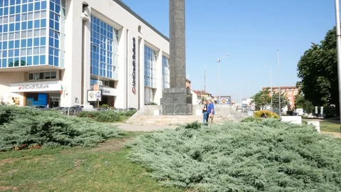 Sofia, Bulgaria, tilt up of Saint Sofia Monument Stock Footage 112342413