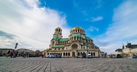 Sofia bulgaria time lapse Video stock 91154137