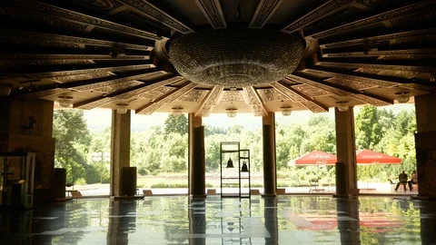 Sofia, Bulgaria, view of the interiors of National Museum of History Vídeo Stock 112356653