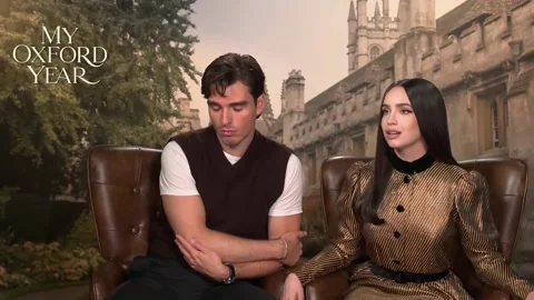 Sofia Carson bets on love and Latin representation in 'My Oxford Year', Los Ánge Stock-Footage 314125634