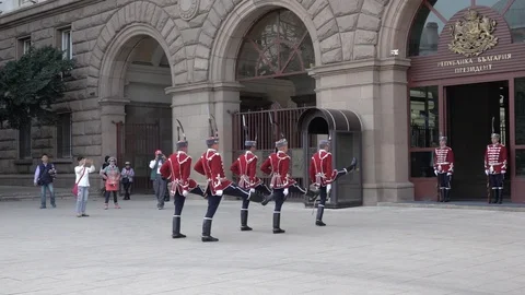 Sofia Center Smqna Karaul Stock-Footage 107982920