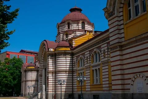 Sofia Central Mineral Baths building Stock Photos
