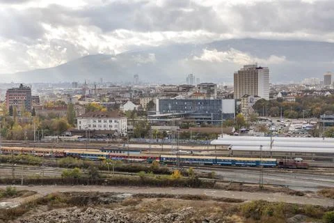 SOFIA CENTRAL TRAIN STATION GENERAL VIEW Fotos Stock