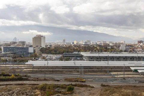 SOFIA CENTRAL TRAIN STATION GENERAL VIEW Stock Photos