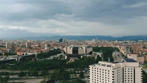 SOFIA city DRONE Stock Footage 153013915