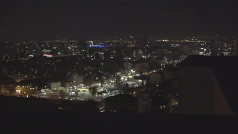 Sofia Cityscape Roads and Blocks at Night 4K Stock Footage 71775701