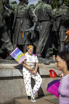 The Sofia Pride event in support of LGBT rights lesbian, gay, transgender and Stock Photos