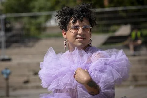 The Sofia Pride event in support of LGBT rights lesbian, gay, transgender a.. Stock Photos