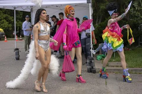 The Sofia Pride event in support of LGBT rights lesbian, gay, transgender a.. Stock-Fotos