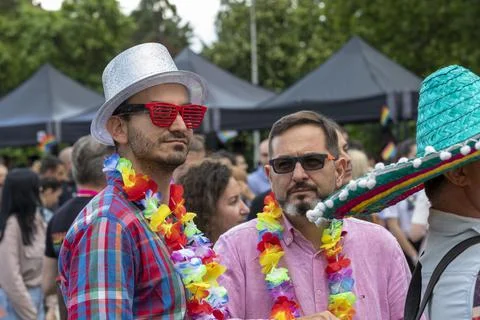 Sofia Pride. Parade, rainbow Foto stock