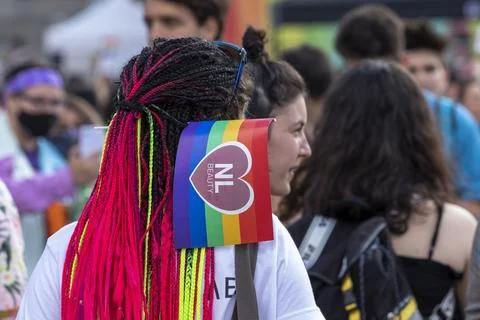Sofia Pride. Parade, rainbow Stock Photos