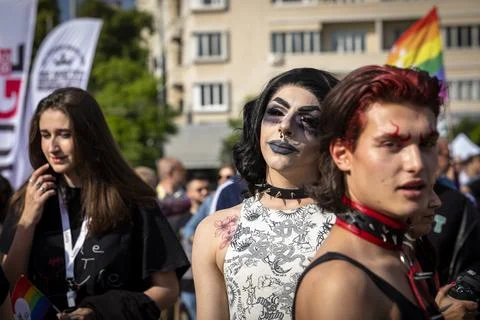 Sofia Pride. Parade, rainbow stock photo Stock Photos