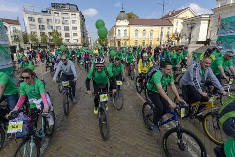 Sofia Rides a Bike Stock Photos
