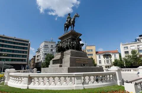 Sofia Tsar Alexander II Monument Stock Photos