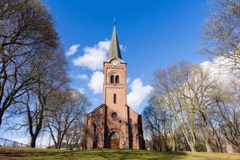 Sofienberg Church is located at Sofienberg in Oslo, Norway and is designed by Stock Photos