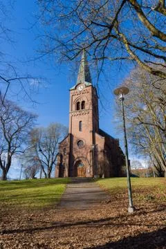 Sofienberg Church is located at Sofienberg in Oslo, Norway and is designed by Foto stock