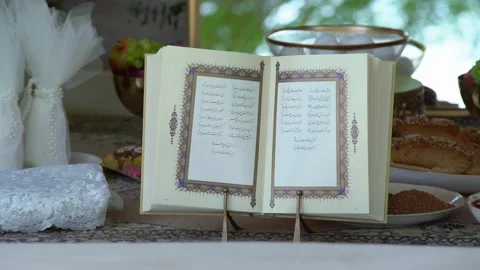 Sofreh aghd close up book  Stock Footage 191288633