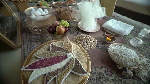 Sofreh aghd Vídeo Stock 191290333