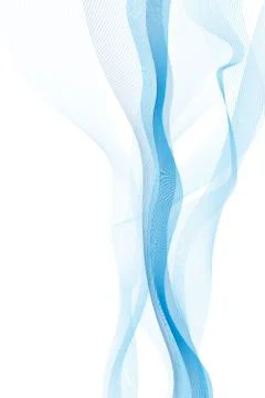 Sofrt blue smoke background with copy space. Stock Illustration