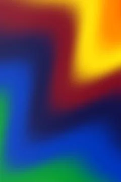 A soft abstract background blends deep blue, red, bright yellow and green a.. 스톡 일러스트