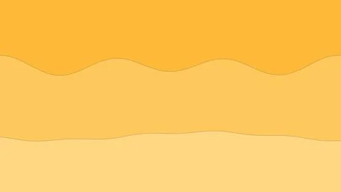 Soft abstract background features three horizontal golden yellow layers with Stock Illustration