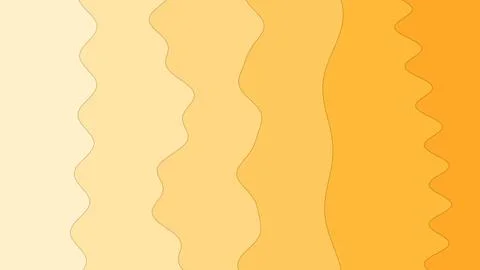 Soft abstract background features vertical flowing waves in cream beige yellow Stock Illustration