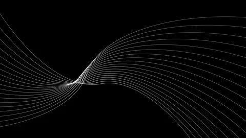 Soft abstract background with flowing lines on a smooth clean and modern an.. Vidéo 337082272