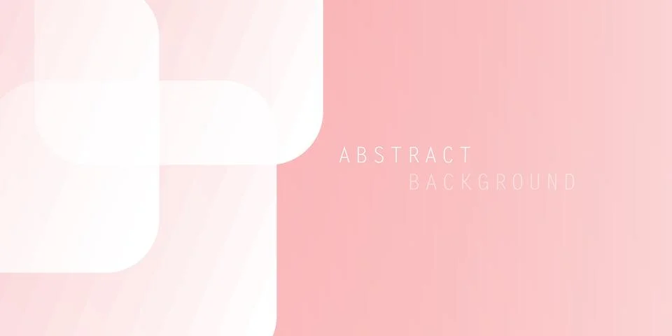 A soft abstract background with overlapping rounded shapes in muted pink an.. Stock Illustration