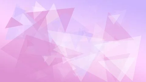 A soft abstract background of translucent geometric triangles in pink and l.. Stock Illustration