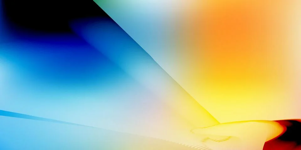Soft Abstract Blue Yellow Gradient Background with Smooth Wave Blend 스톡 일러스트
