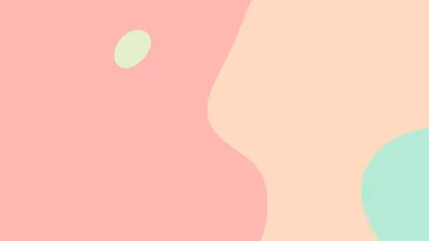 Soft abstract composition featuring large peach and pink shapes with a pale m Illustrazione stock