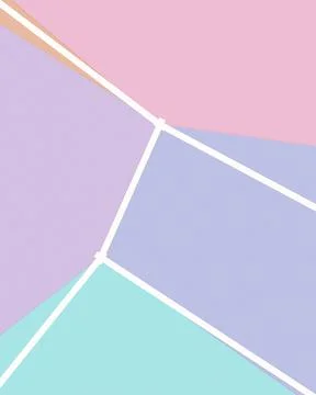 A soft abstract composition of intersecting white lines divides pastel pink.. Stock-Illustration