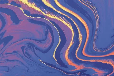 Soft abstract Ebru marbling background with gentle swirls. イラスト素材