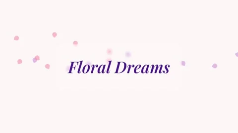 Soft Abstract Floral Dream Background Video Template for Spring Celebration Video stock 337501421