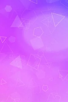 Soft abstract geometric background with floating polygon outlines over a sm.. Illustrazione stock