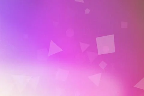 Soft abstract geometric pattern with floating triangles and squares over a .. Stock Illustration