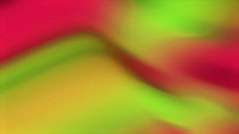 Soft abstract gradient waves blending green, yellow and red colors, smooth bl Stock Footage 328238375