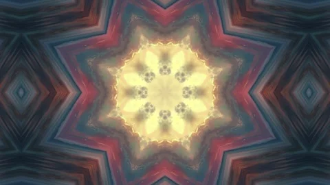 A soft, abstract kaleidoscope design featuring a central glowing pattern. 動画素材 292595438