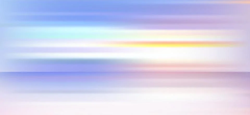 Soft abstract motion blur background with smooth horizontal pastel color Stock Illustration