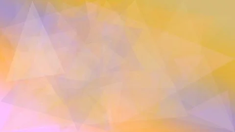 A soft abstract polygon backdrop blends golden yellow, peach, and lilac lig.. Illustrazione stock