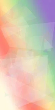 Soft abstract polygon background blends pastel rainbow gradients with a gen.. Stock Illustration