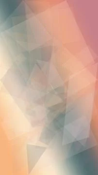 Soft abstract polygon background blends pastel peach, teal, and white in a .. Stock Illustration