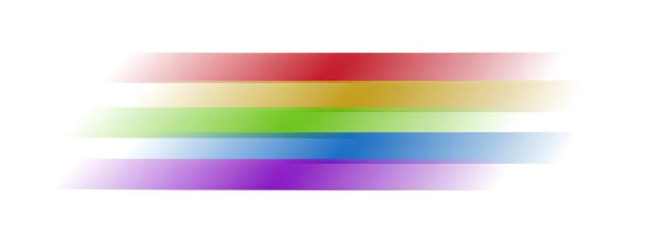 Soft abstract rainbow pride flag formed by blurred horizontal color stripes.. Stock Photos