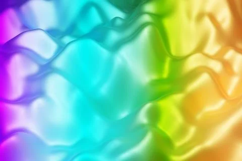 Soft abstract rainbow surface with smooth organic gradients Stock Illustration