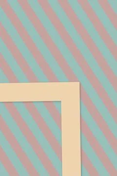 A soft abstract surface pairs muted aqua and blush bands with a cream angul.. イラスト素材