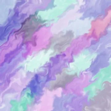 Soft Abstract Watercolor Texture Background in Purple and Mint Stock Illustration