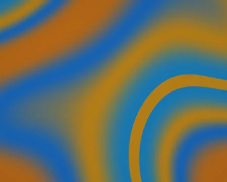 Soft abstract waves in blue, orange and muted gray sweep across the composi.. Stock Illustration